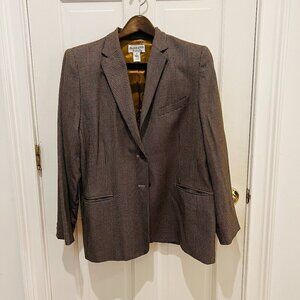 Pendleton Vintage Women's Size X Large 18 Wool Jacket Blazer Hounds Tooth